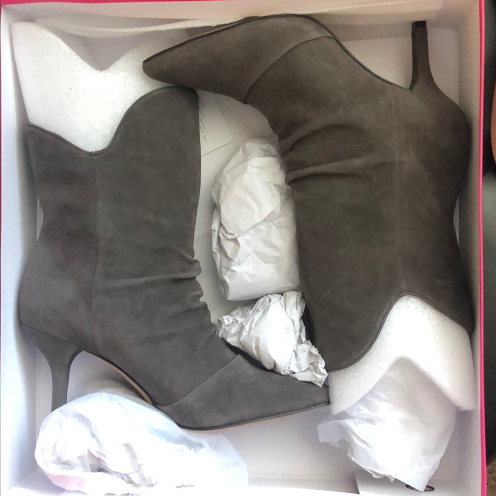 Vince Camino Dark Slate High Suede heeled boots